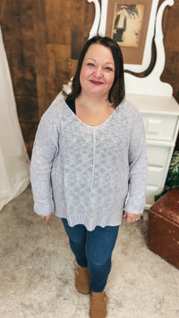 Lorraine Oversized Knit Sweater | Lavender