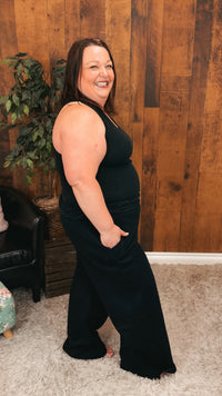 Toni Wide Leg Jogging Pants | Black