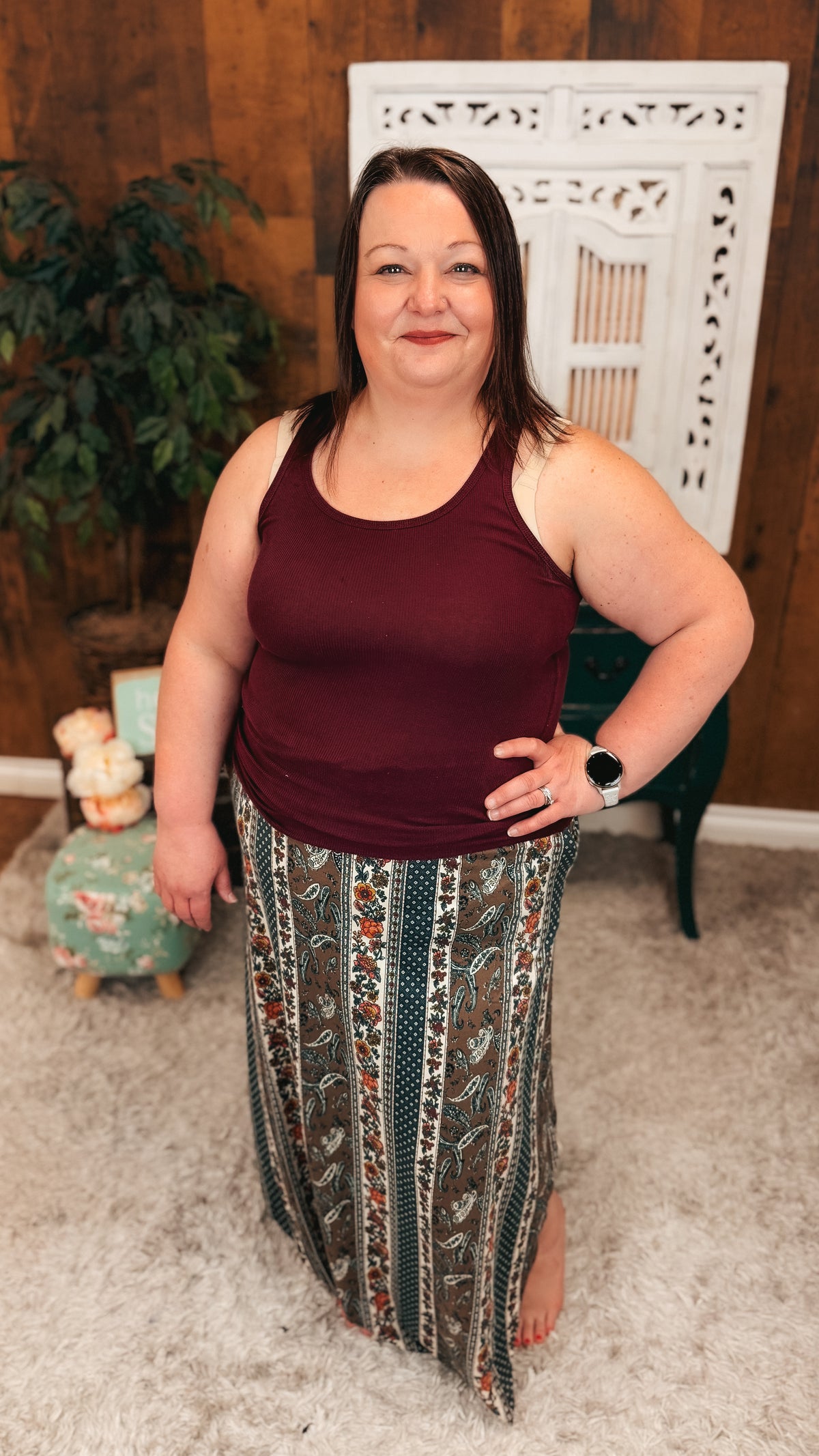 Paisley Maxi Skirt