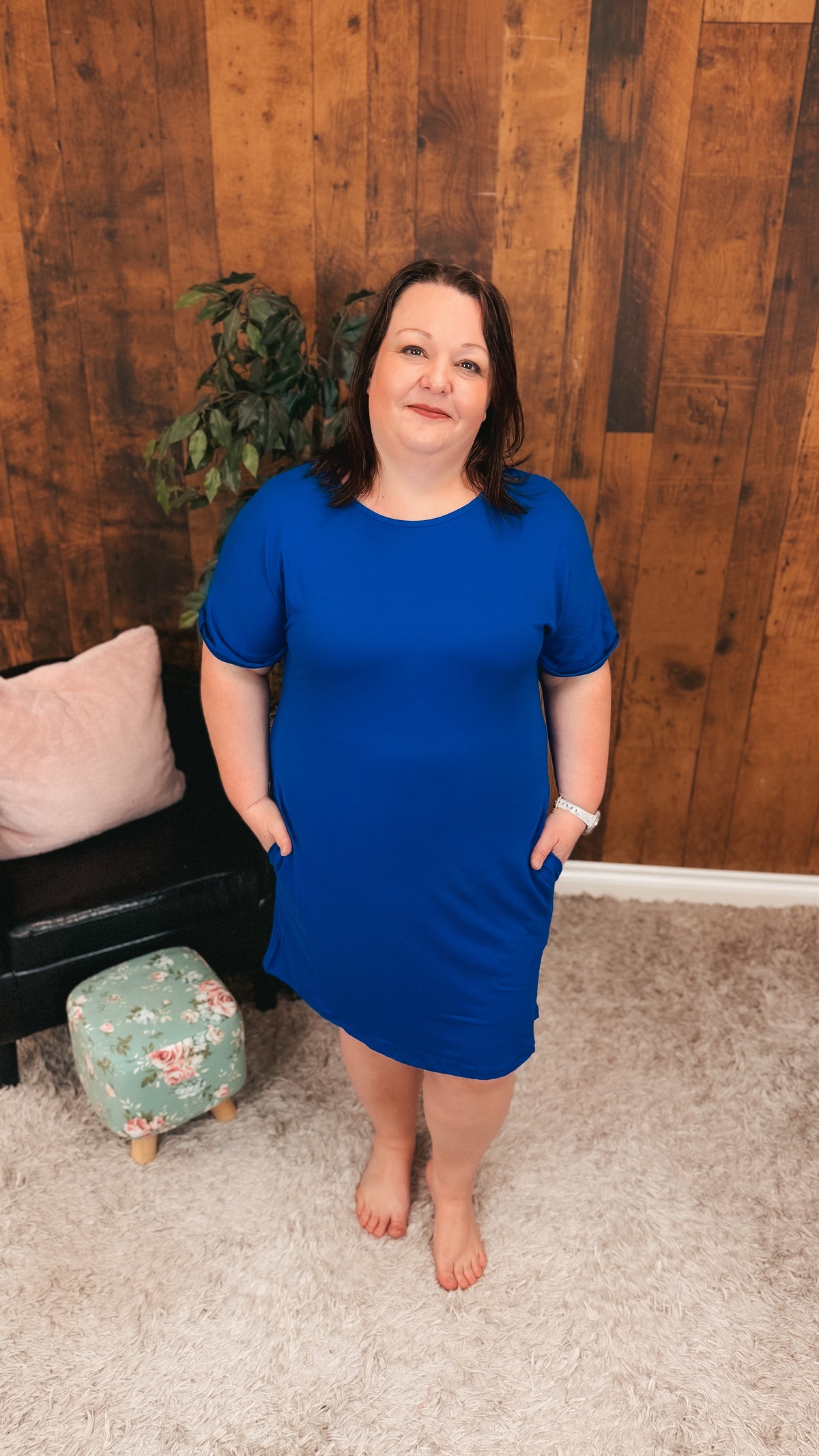 Courtney T-shirt Dress | Royal Blue