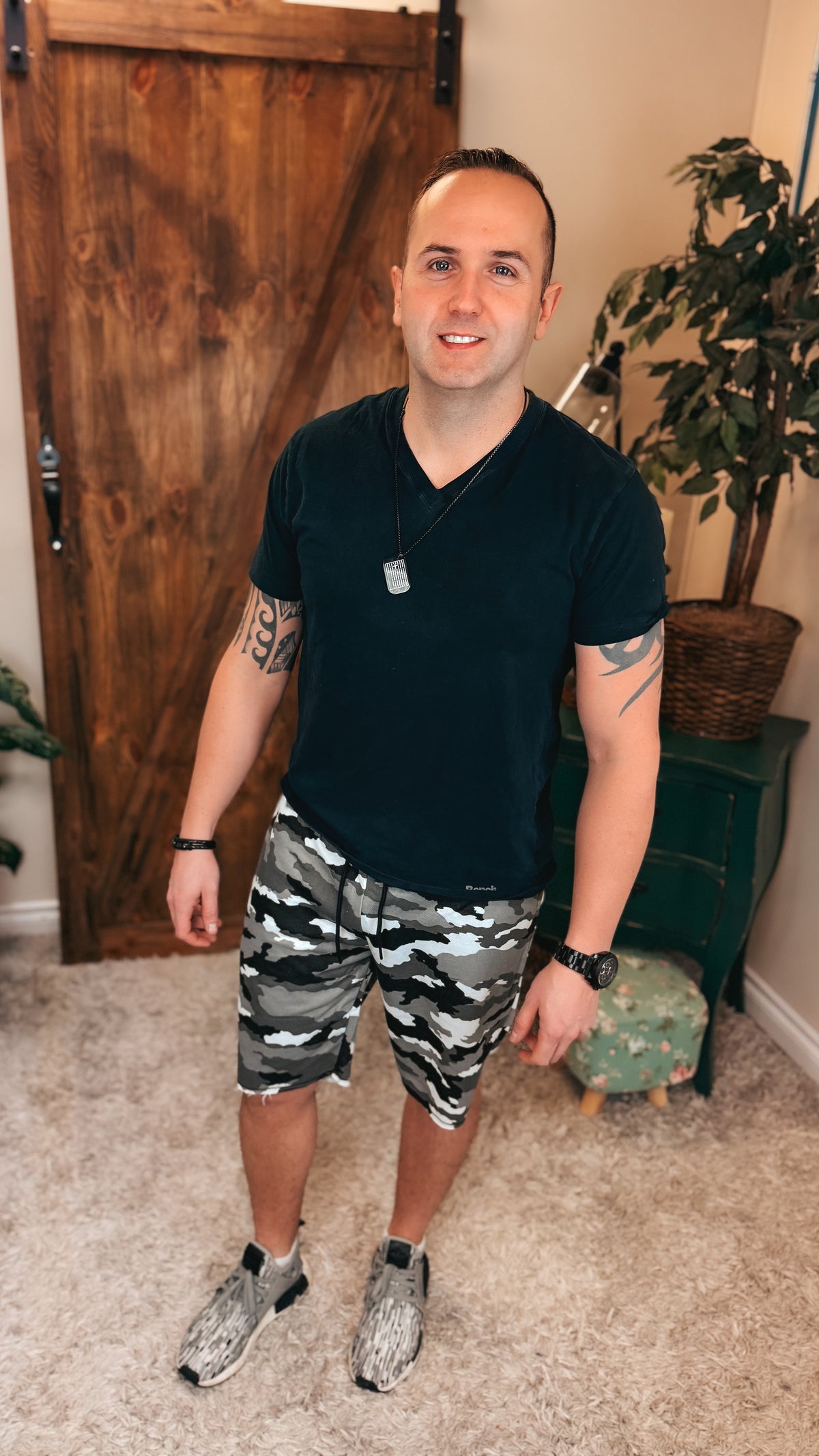 Patrick Shorts: Black Camo