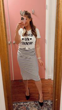 Raised On Country Graphic Tee | White