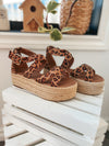 Carly Platform Sandals: Leopard