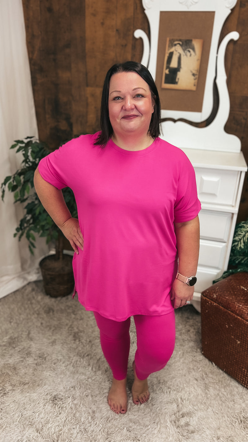 Skylar Lounge Set 2.0: Hot Pink