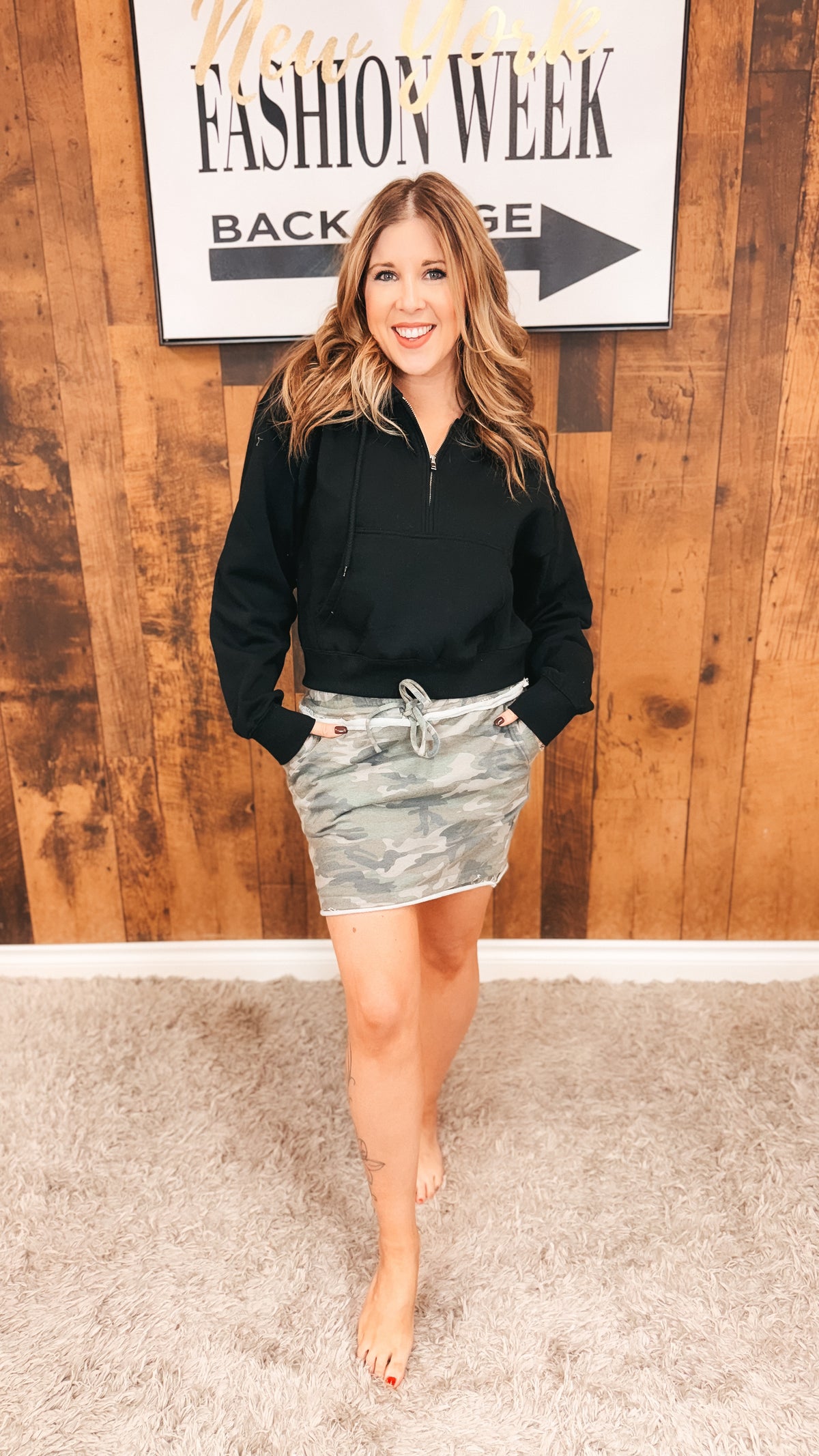 Janine Camo Jogging Skirt