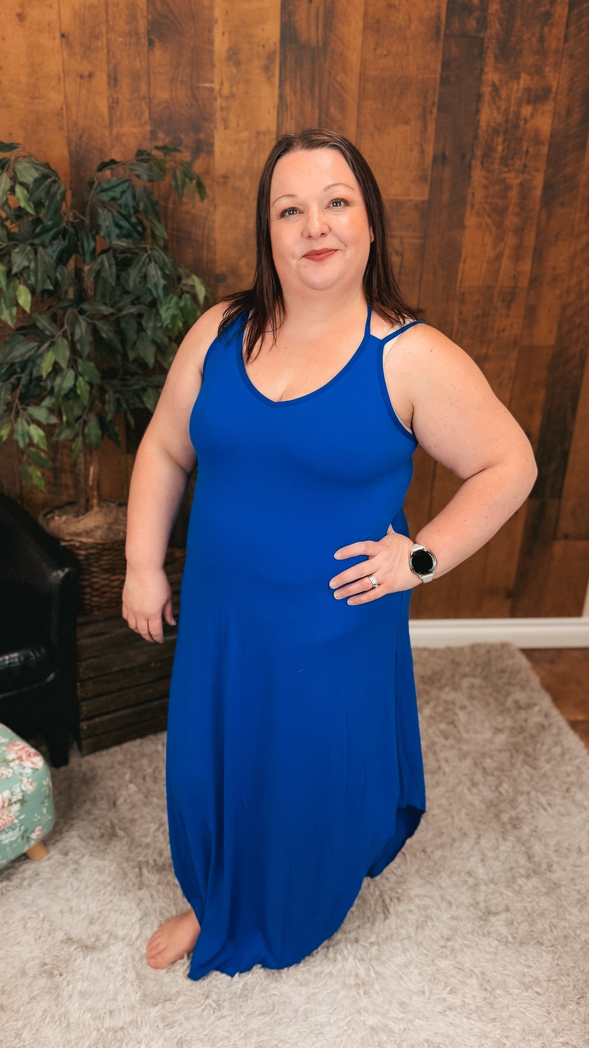 Gerri Maxi Sundress | Royal Blue