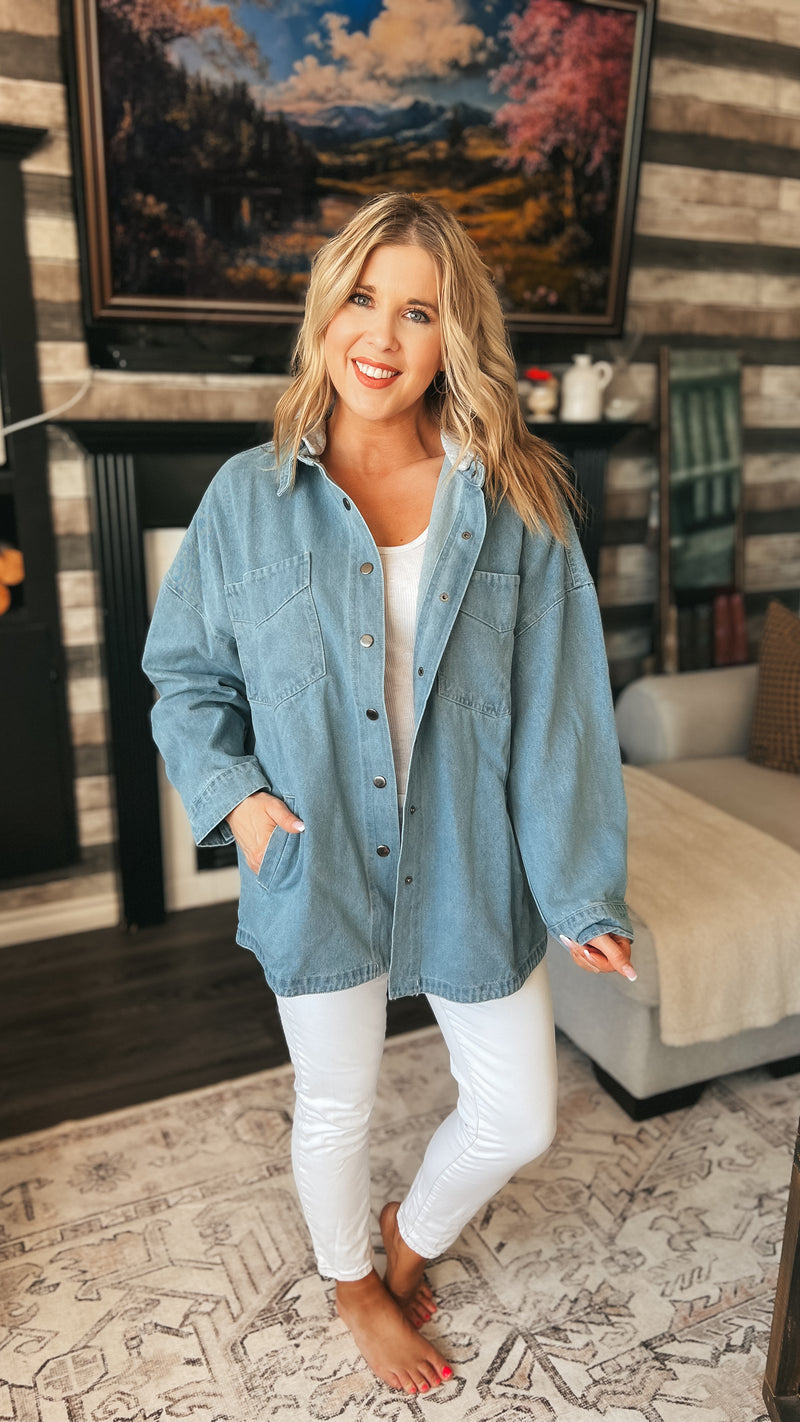 Memphis Hooded Denim Jacket