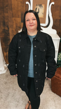 Macy Denim Jacket | Black