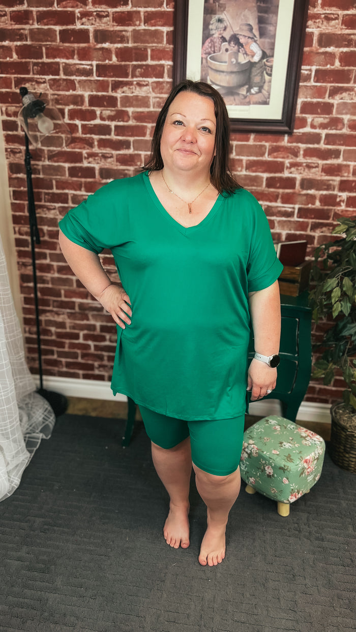 Skylar Short Set: Green
