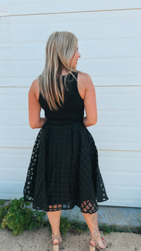 Carrie Lace Skirt: Black