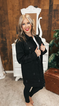 Macy Denim Jacket | Black