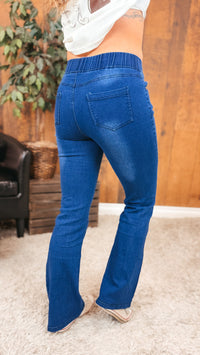 Keegan Boot Cut Stretch Denim | Dark Wash