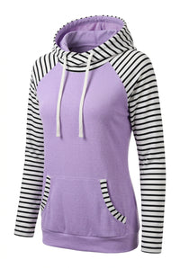 Janie Stripe Hoodie | Lavender