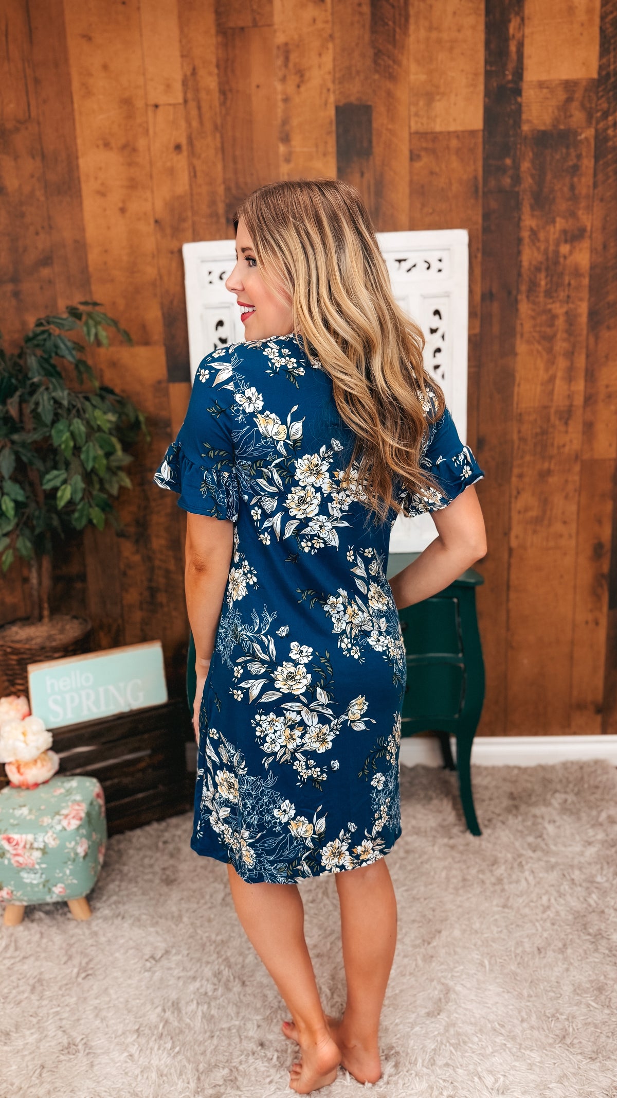 Emily Floral Sundress | Blue
