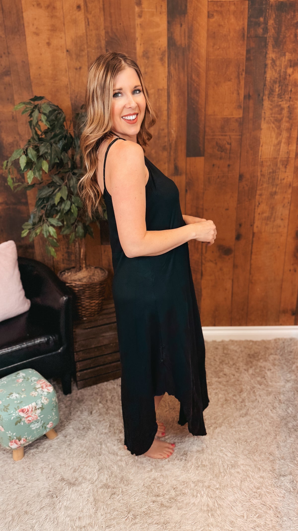 Gerri Maxi Sundress | Black