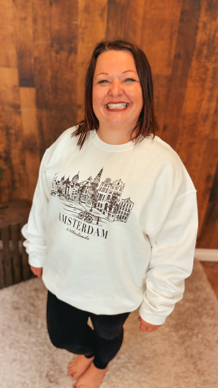 Amsterdam Crewneck | Ivory