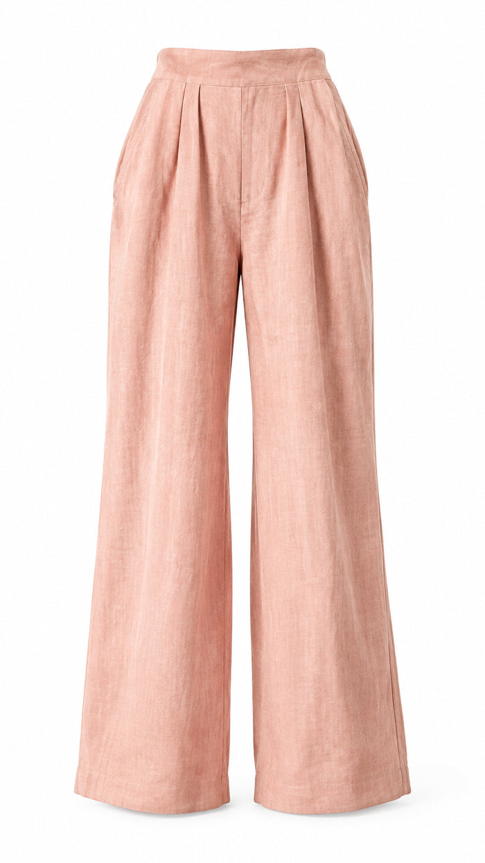 Nova Wide Leg Pants | Blush
