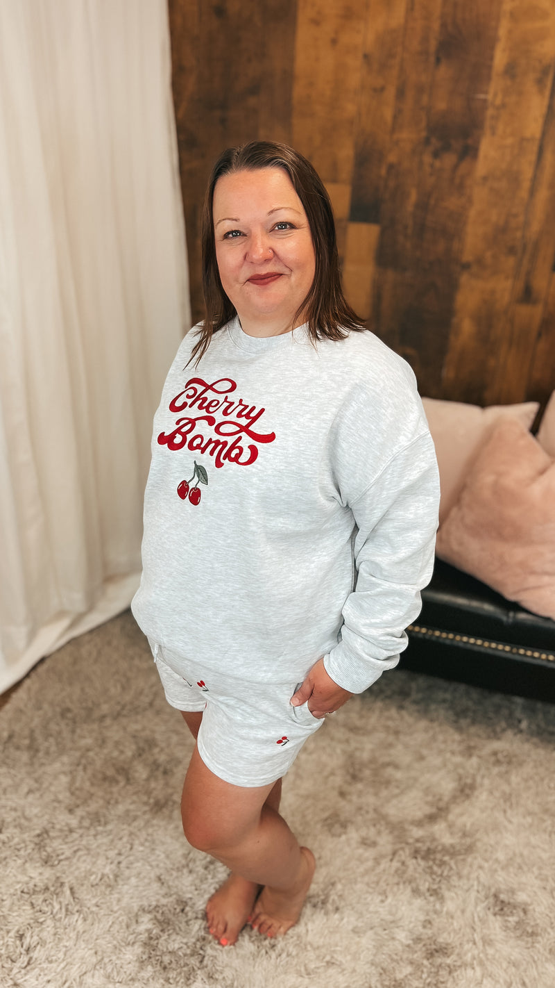 Cathy | Cherry Bomb Graphic Sweatshirt