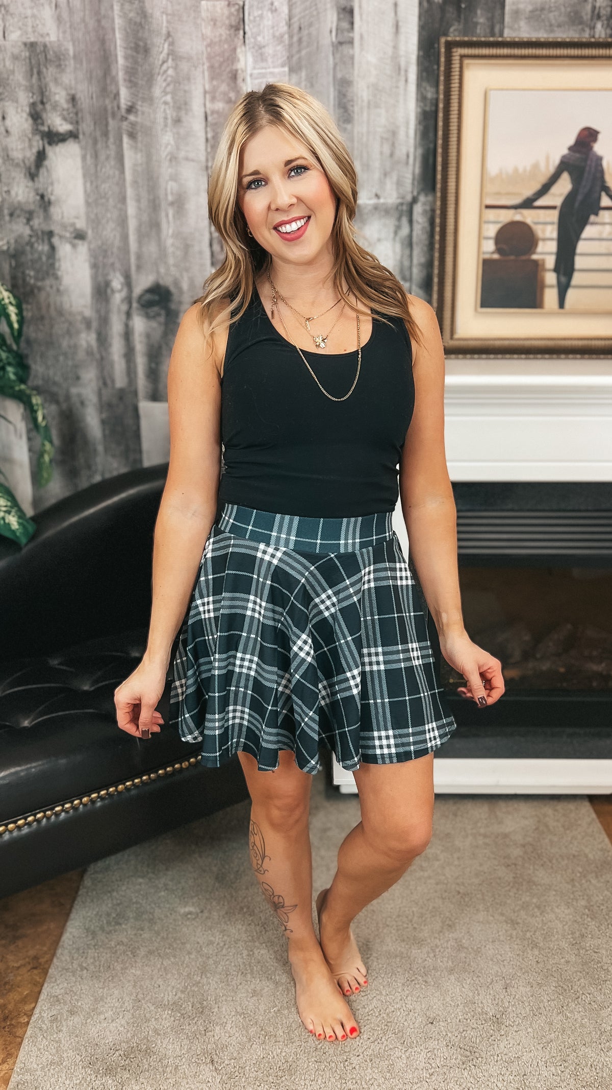 Cassandra Skort | Plaid