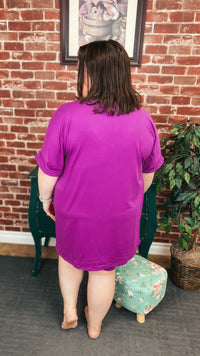 Skylar Short Set: Plum
