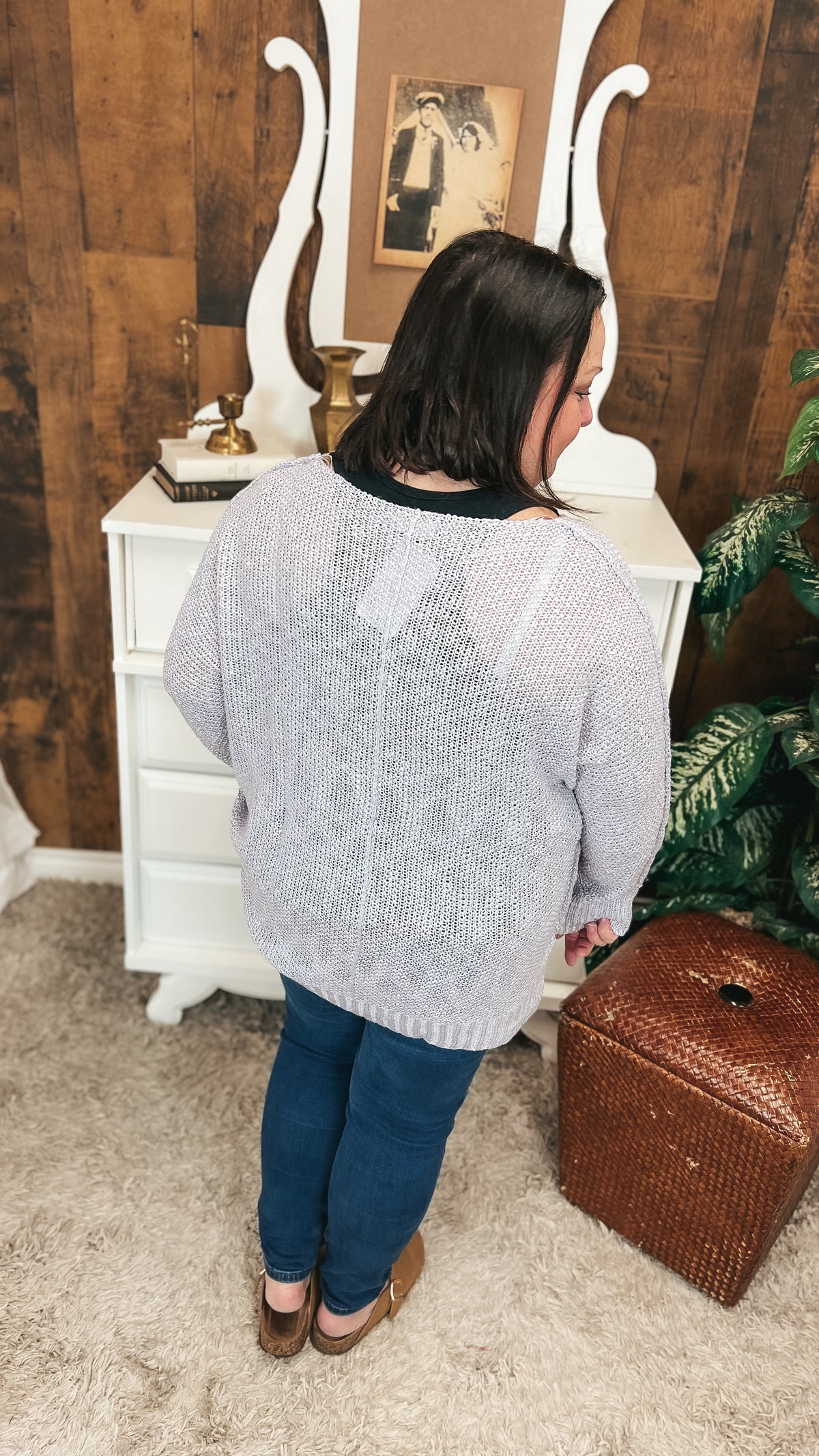 Lorraine Oversized Knit Sweater | Lavender