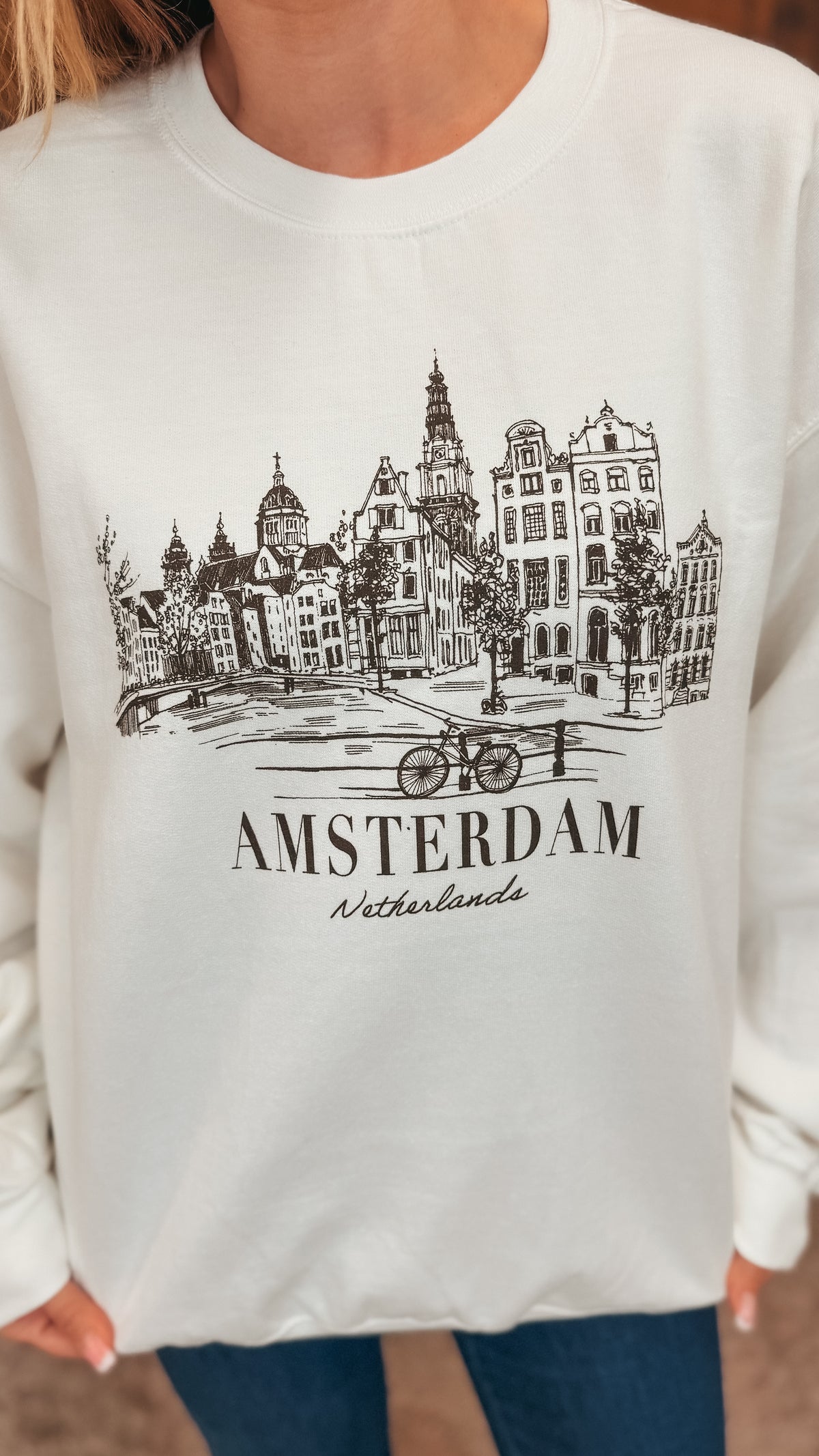 Amsterdam Crewneck | Ivory