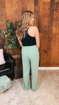 Crystal Wide Leg Pants | Olive