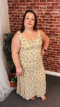 Natasha Floral Sundress | Light Yellow