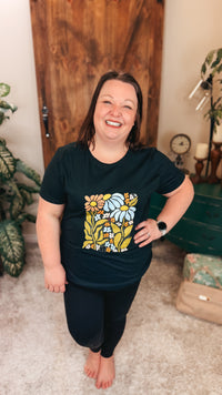 Floral Graphic Tee | Black