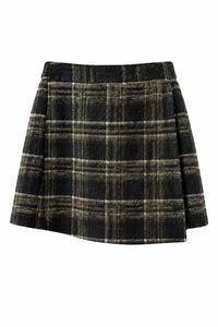 Sophia Fleece Skort | Black & Olive