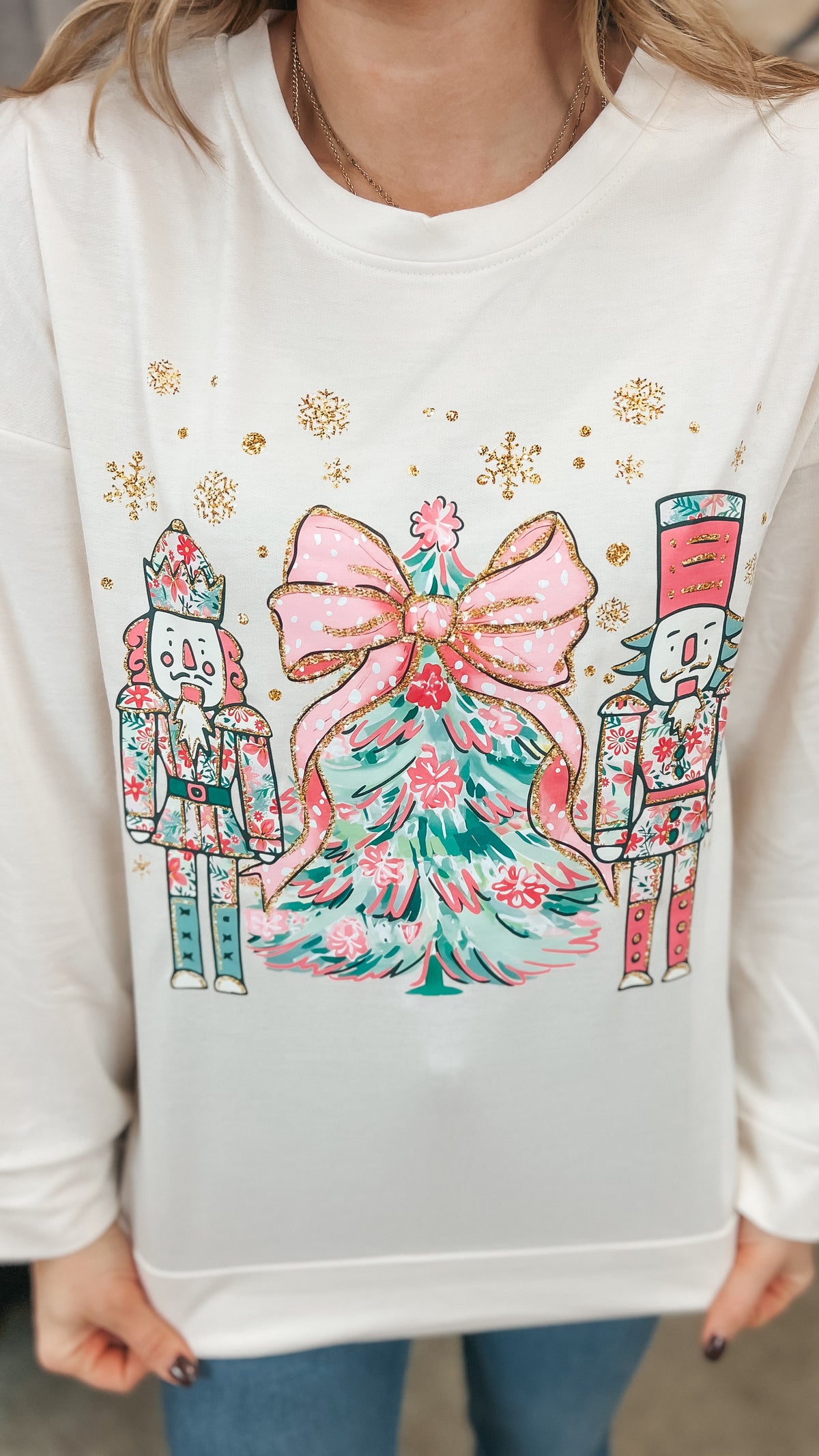 Nutcracker Christmas Sweater | Cream