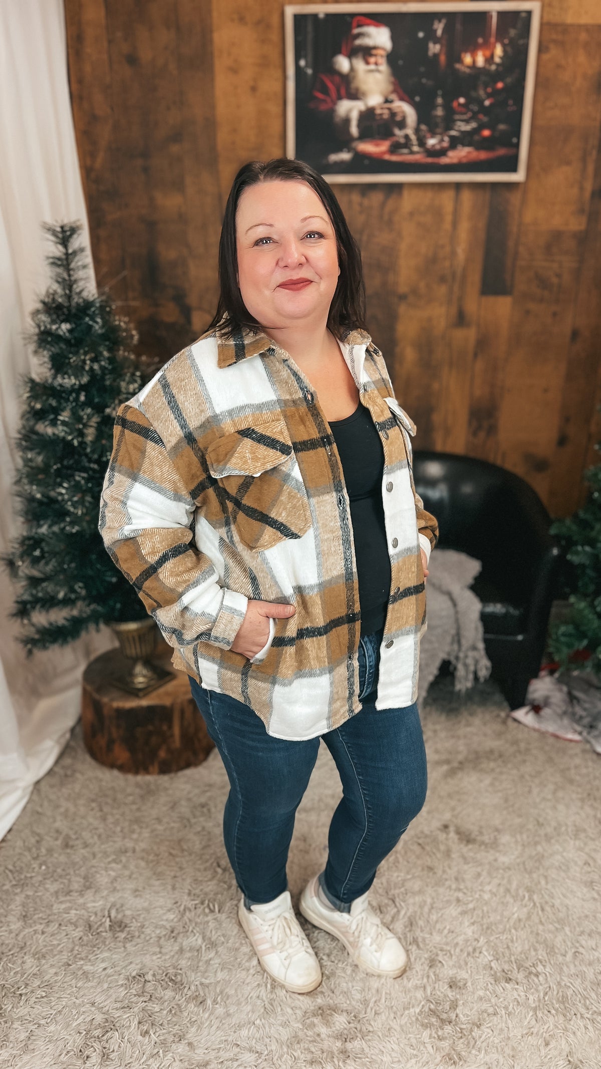 Charlotte Shacket| Brown & Cream