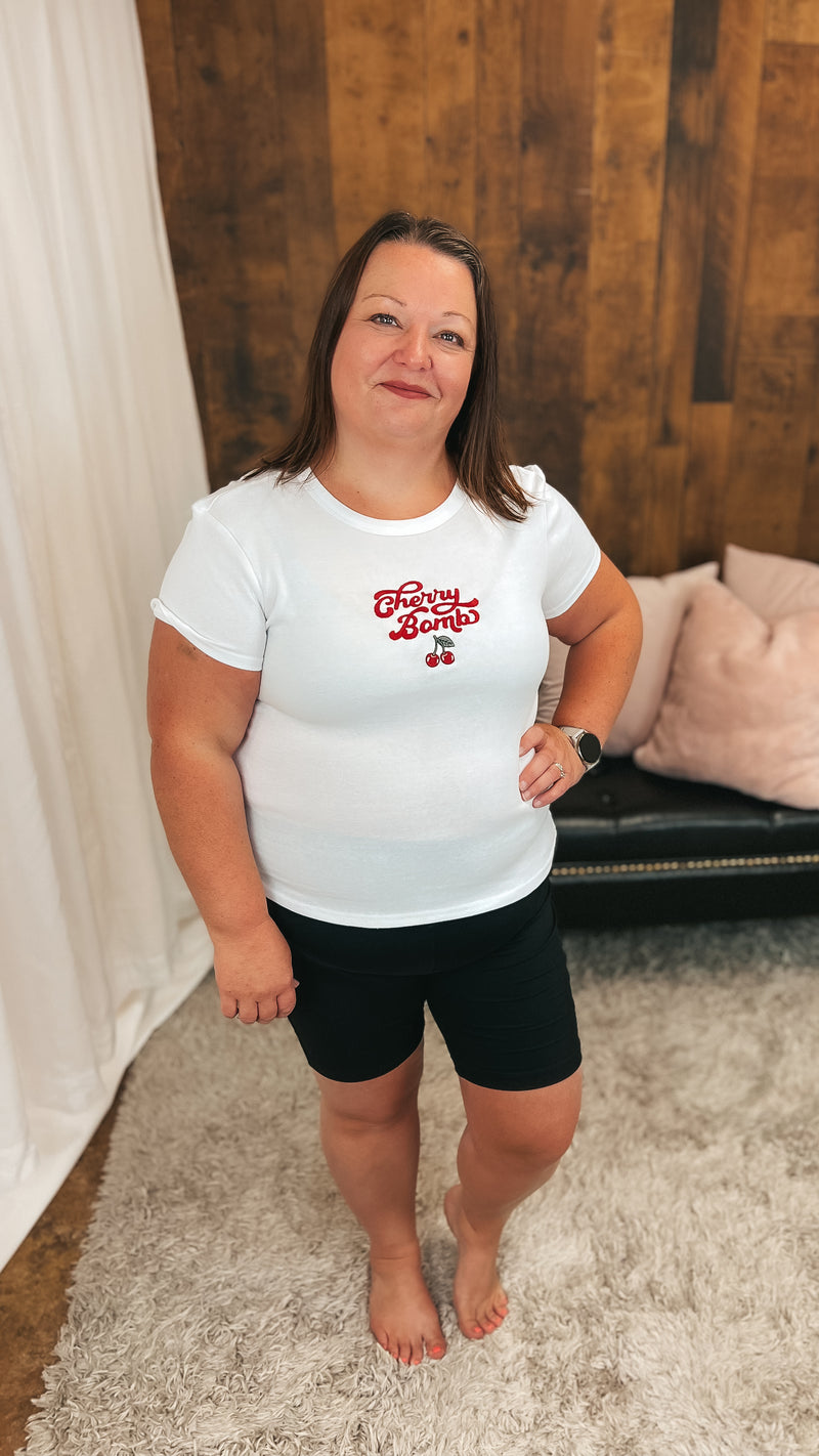 Stephanie | Cherry Bomb Graphic Tee