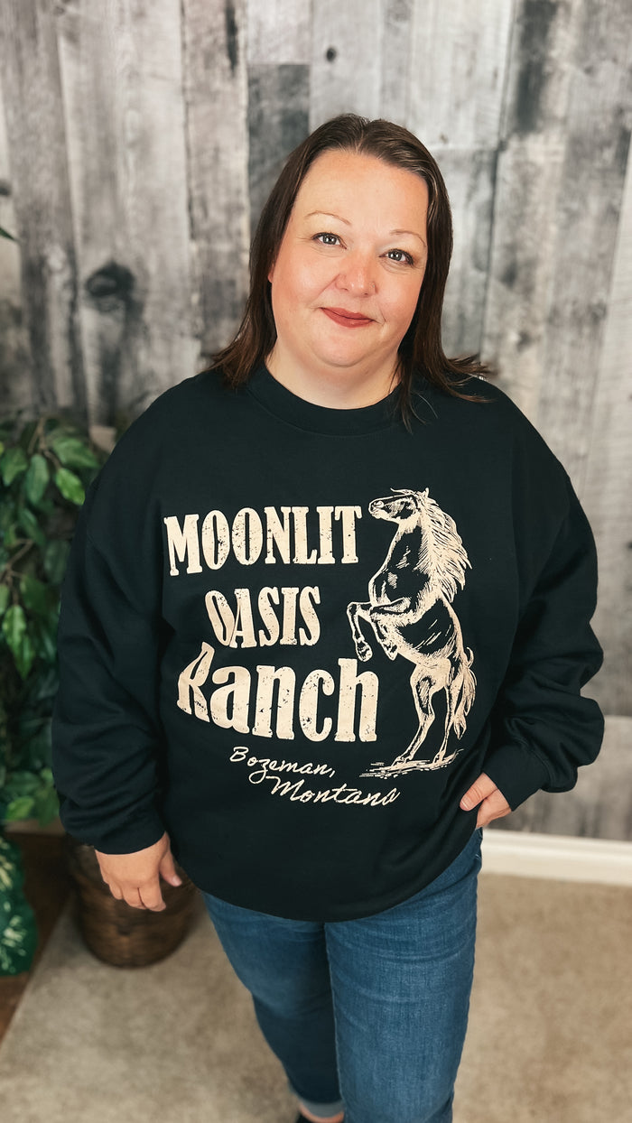 Moonlit Oasis | Graphic Sweatshirt