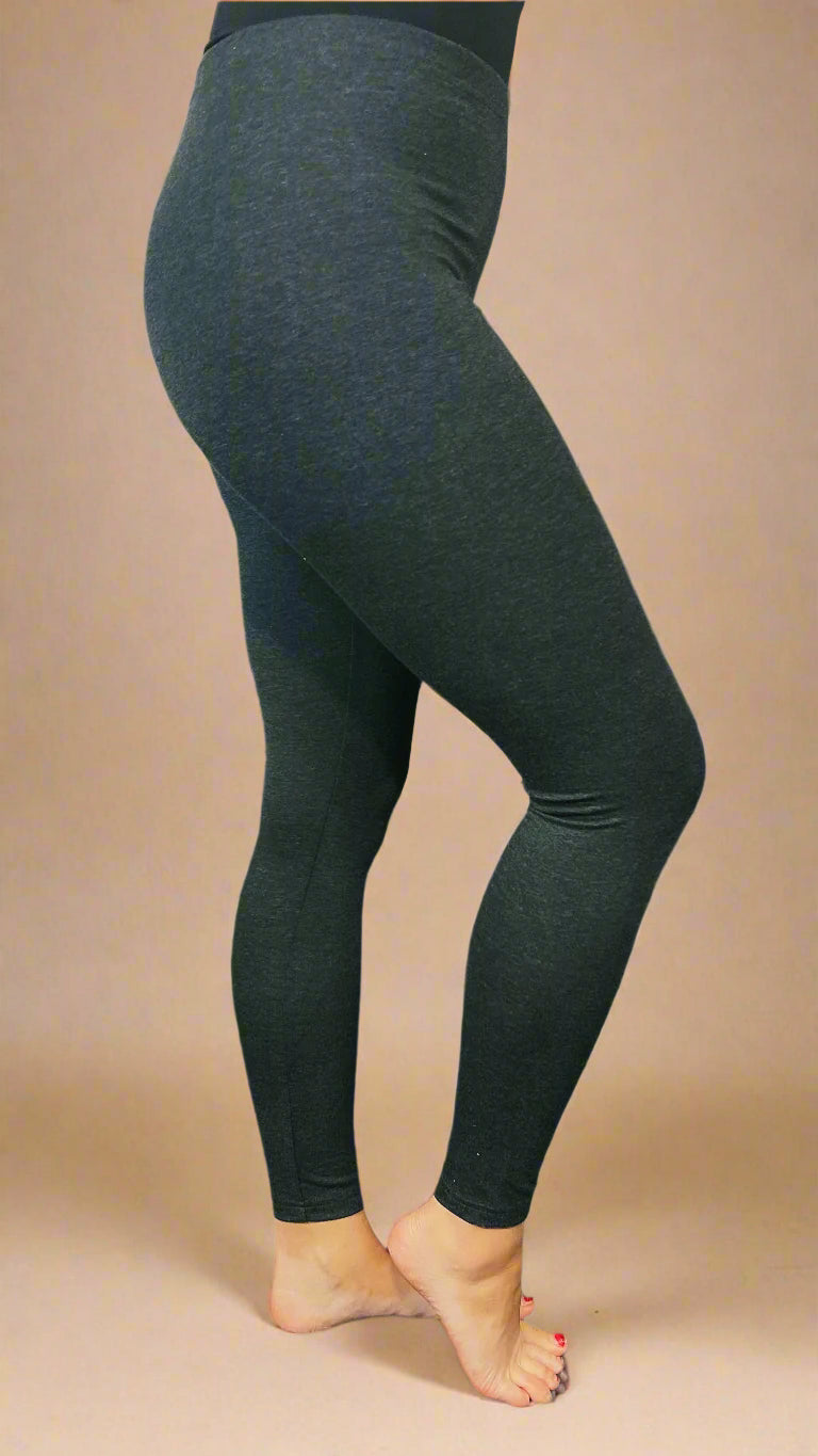 Camila Crop Leggings: Charcoal