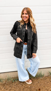 Tammy Denim Jacket | Black