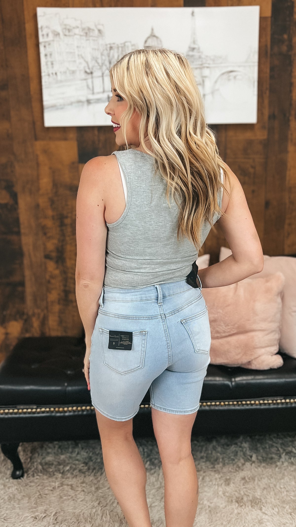 Camila Ribbed Bodysuit | Grey