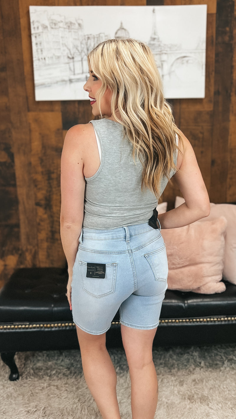 Camila Ribbed Bodysuit | Grey