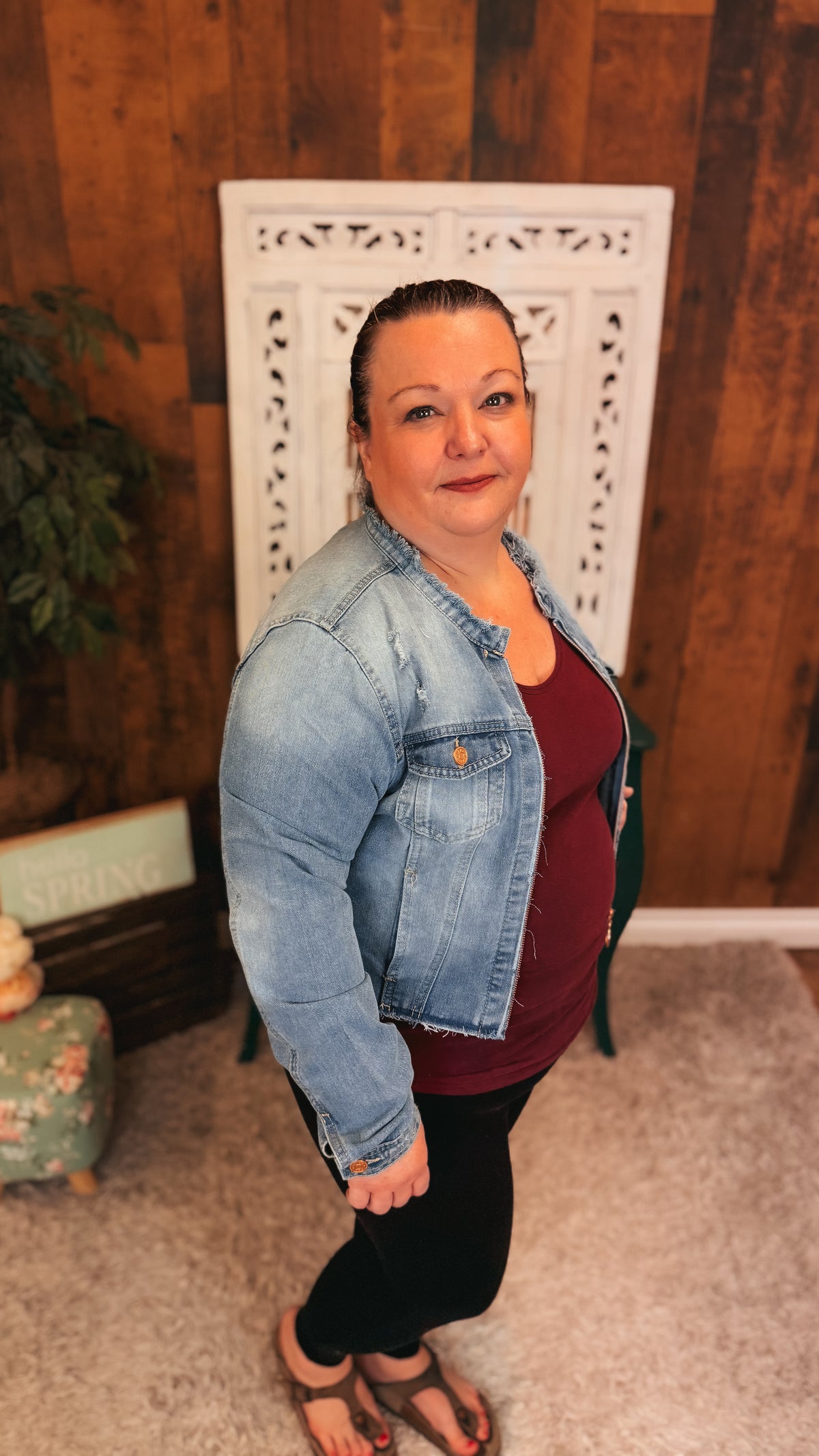 Joey Crop Denim Jacket | Medium Blue