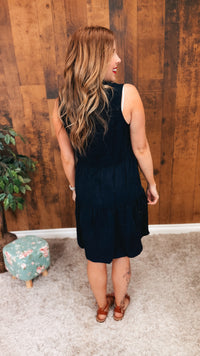 Jackie Chambray Dress | Black