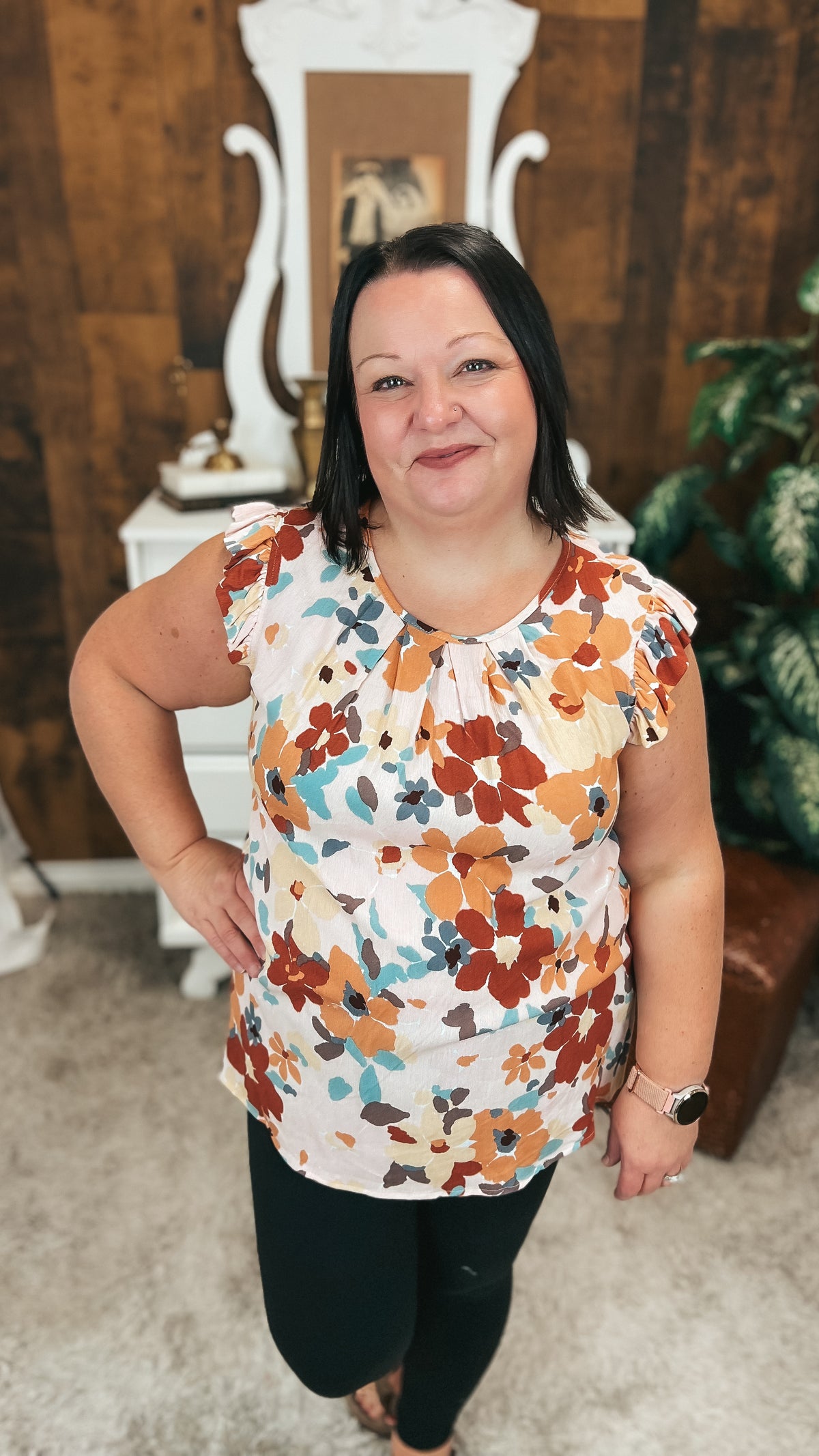 Eileen Floral Blouse | Blush