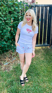 Stephanie | Cherry Bomb Graphic Tee