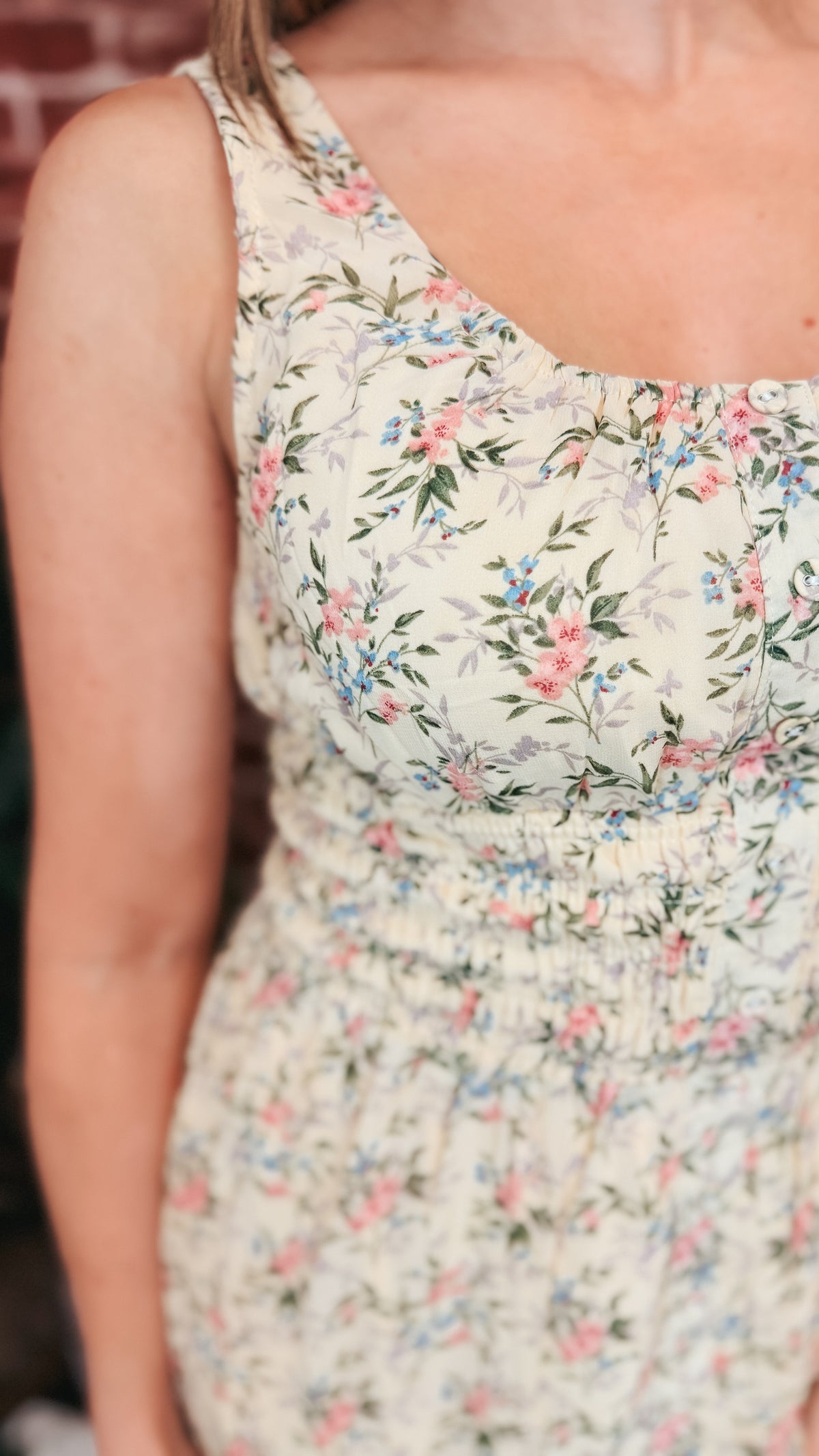 Natasha Floral Sundress | Light Yellow