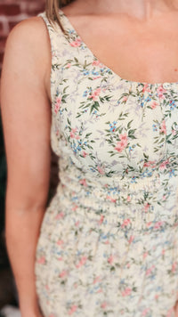 Natasha Floral Sundress | Light Yellow