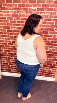 Abigail Knit Tank Top | Ivory