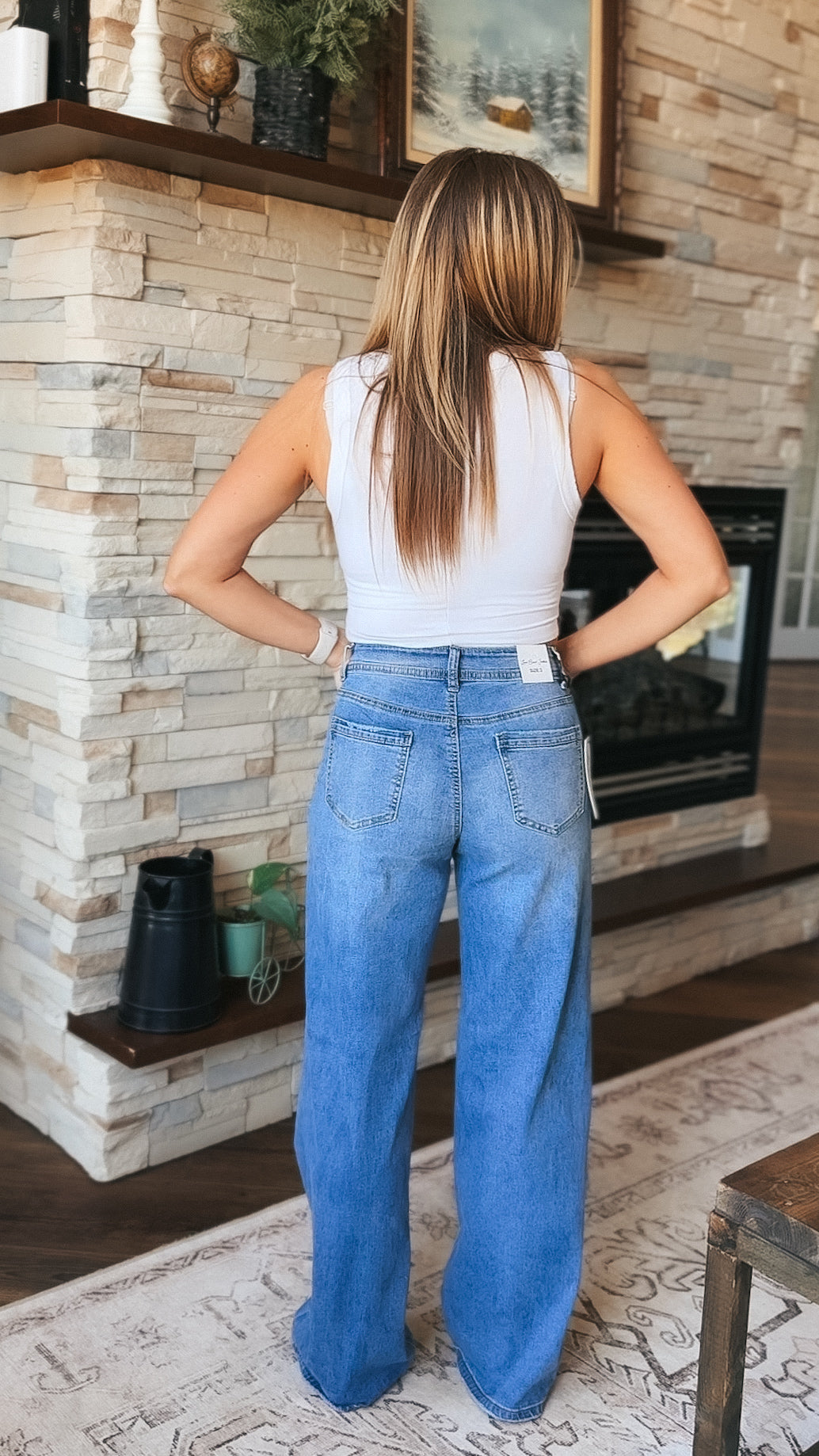 Jake Straight Leg Stretch Denim | Medium Blue