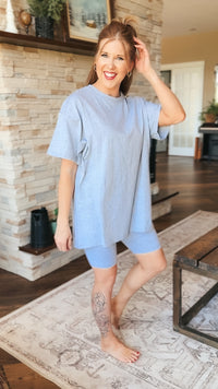Nic Short Set: Heather Grey
