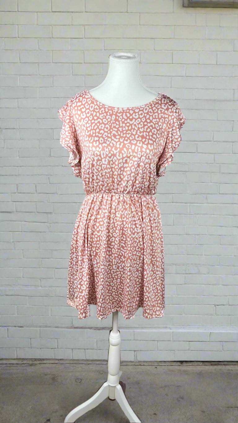 Aida Leopard Sundress: Pink *SALE*