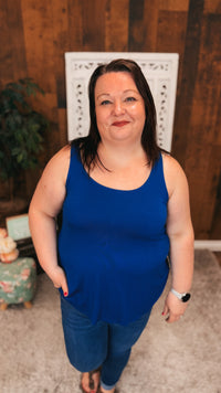 Morgan 2.0 Basic Tank Top | Blue