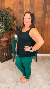 Rachel Leggings: Hunter Green